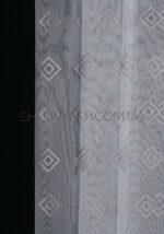 Тюль в спальню с геометрией